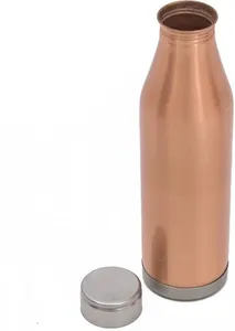 ขวดน้ำทองแดงด้านมาพร้อมกับฐานเหล็กทองแดงกันรั่วขวดเครื่องดื่มขนาด900มล. - Product Image 2