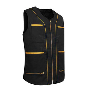 เสื้อกั๊กช่างตัดผมคุณภาพพรีเมียม ขายตรงจากโรงงาน ผ้าเนื้อนุ่ม ทนทาน ผลิตจากโพลีเอสเตอร์ 100% สำหรับร้านเสริมสวย - Product Image 1