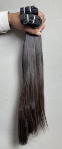 Extensiones de cabello humano de 30 pulgadas con estilo de cinta recta 100% virgen india, longitud estirada, resaltado de ondas, máquina negra Natural - Product Image 4