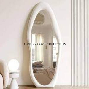 Antique Full-length Decorative Wooden <b>Floor</b> <b>Mirror</b> with Intricate Detailing for Classic and Luxurious Interior Styling - Product Image 5