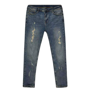 Jeans de Hombre de Alta Calidad, Corte Regular, Azul Clásico, Corte Recto, Cómodos, Elegantes, para Uso Diario, Producción al por Mayor - Product Image 1