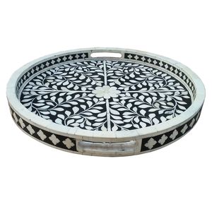 ถาดเสิร์ฟแบบฝังสไตล์โมร็อกโกพร้อมของตกแต่งสวยงามสำหรับเสิร์ฟจานหรืองานฝีมือทำจากช็อคโกแลต - Product Image 6