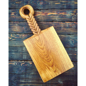 Planche à découper en bois naturel, design antique, forme rectangulaire, planche à découper en bois, planche à découper pour la cuisine - Product Image 2