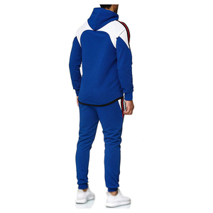 Chándales blancos de dos piezas 5XL para hombre, sudaderas con capucha, sudaderas con capucha de retales, ropa deportiva para hombre, chándal de marca para hombre, conjuntos deportivos - Product Image 2