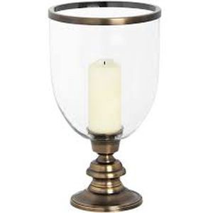 Bougeoir en verre couleur or avec verre clair Bougeoir en forme de feuille de couleur or et fantaisie Design Antler Pot à bougie coulé - Product Image 3