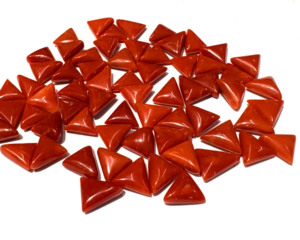 Coral Rojo Italiano Natural de Primera Calidad, Corte Trillón, Piedra Suelta al por Mayor, Cabujón de Coral Rojo para Joyería - Product Image 4
