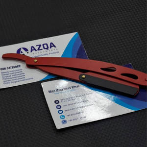 Rasoir droit professionnel pliable, couteau de barbier, manche imprimé floral, acier inoxydable, rasoir manuel pour rasage humide - Product Image 5