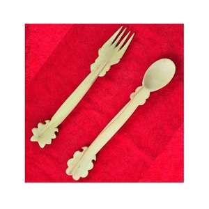 Juego de cubiertos de madera de tendencia de 5 con palillos, cuchara, tenedor y cuchillo para cocina y restaurante a un precio económico - Product Image 3