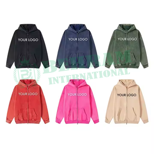 Sweat à capuche zippé imprimé 2026 en molleton 100 % coton / French Terry, séchage rapide, respirant, vente en gros, personnalisé, unisexe, coupe classique - Product Image 3