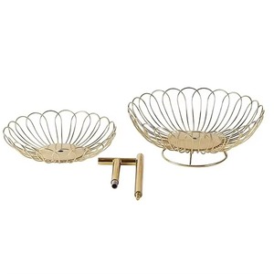 Bán Đĩa kim loại hai tầng làm cho các món ăn nhỏ trông phong phú và được trình bày đẹp mắt mà không cần nỗ lực thêm - Product Image 2