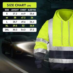 Chaqueta de bombardero de invierno de seguridad con capucha para mujer, ropa de seguridad de alta visibilidad, chaqueta aislada para hombre, ropa de trabajo impermeable de invierno - Product Image 5