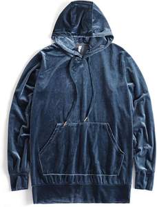 Sweat à capuche court en polaire polyester/coton respirant 370g, impression numérique personnalisée, coupe sur mesure, taille plus, pour homme, pull d'hiver - Product Image 4