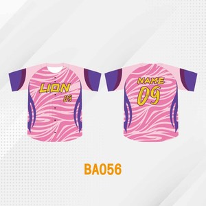 jersey custom Custom Design Sublimation High Quality <b>Baseball</b> Women pink Jersey Shirt <b>Baseball</b> <b>Tee</b> Training Clothes - Product Image 6