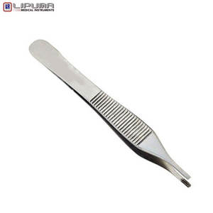 Etiqueta OEM Adson Brown Forceps Instrumentos quirúrgicos manuales para el manejo de tejidos delicados Agarre Estándar DE SEGURIDAD MOL al por mayor - Product Image 4