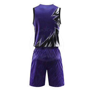 Uniformes d'équipe de basket-ball respirants, uniformes d'équipe de basket-ball de conception OEM fabriqués en usine pour vente en ligne, nouvelle collection - Product Image 3
