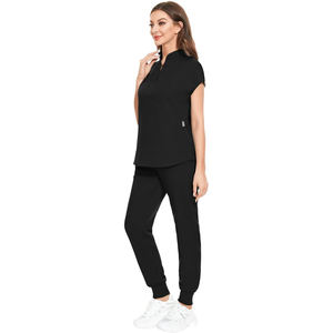 เสื้อสครับคุณภาพสูงทันสมัยสำหรับแพทย์ พยาบาล โรงพยาบาล แบบยูนิเซ็กซ์ ตรวจจับเข็มได้ ไร้รอยต่อ ขายส่ง รับทำโลโก้ตามสั่ง - Product Image 1