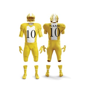 ชุดยูนิฟอร์มอเมริกันฟุตบอลแบบเรียบง่าย ดีไซน์ล่าสุด สไตล์หลากหลาย ผลิตจากโพลีเอสเตอร์ 100% น้ำหนักเบา แขนสั้น ไซส์ใหญ่ รับสกรีนโลโก้ - Product Image 6