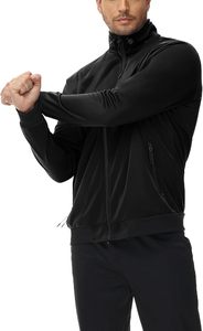 GYMELITE, conjunto de chándal atlético con cremallera completa para hombre, chándal de entrenamiento a la moda, chaquetas y pantalones de manga larga, traje de 2 piezas - Product Image 5