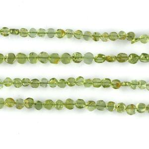 Perles de pierres précieuses de péridot vert naturel, perles de péridot de 4-6mm, perles de pièce lisse de pierres précieuses, perles de pierres précieuses, perle de péridot en gros - Product Image 4