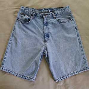 MS กางเกงขาสั้นผ้ายีนส์งานหัตถกรรมผ้าฝ้ายกางเกงขาสั้นสีฟ้าที่ทันสมัยปรับขนาดได้ตามต้องการ - Product Image 1