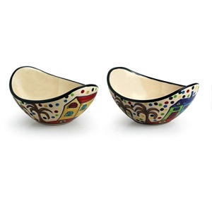 Platos de cerámica de 8 pulgadas hechos a mano de color verde negruzco, utensilios de cocina y vajilla con acabado brillante chapados - Product Image 6