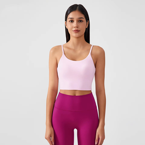 สปอร์ตบรา2025 1ชิ้นเสื้อและเสื้อสำหรับเล่นโยคะของผู้หญิงเสื้อผ้าฟิตเนสเล่นกีฬาความแข็งแรงสูง - Product Image 3