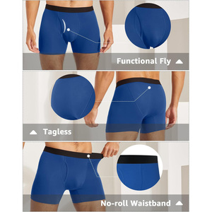 <b>Mens</b> Cotton Boxer <b>Shorts</b> Soft Breathable Comfortable Underwear Elastic Waist Casual <b>Sleep</b> Lounge Daily Wear Premium Quality - Product Image 2