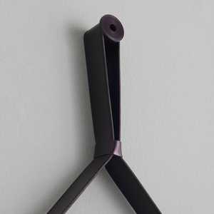 Round Design Wall <b>Mirror</b> with Black <b>Leather</b> <b>Strap</b> Frame for Bathroom - Product Image 4