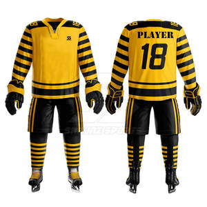 Suministro directo de fábrica Uniforme de hockey sobre hielo Mejor precio Ropa de equipo Uniforme de hockey sobre hielo para adultos - Product Image 1