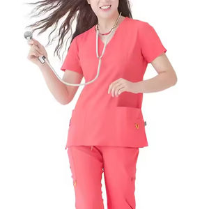 Uniforme de fregado Ropa profesional para personal médico de spa y belleza Ropa de trabajo de ajuste relajado ligero diseñada para uso diario - Product Image 3