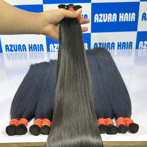 ผู้จำหน่ายผมแท้ที่ดีที่สุด ผมเวียดนามแท้แบบเป็นมัด 100% ผมต่อแบบธรรมชาติ สีและความยาวที่ปรับแต่งได้ 6-32 นิ้ว - Product Image 1