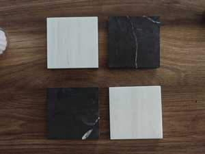 Posavasos elegantes de resina epoxi, juego de posavasos transparentes hechos a mano para casas modernas, cafeterías y colecciones de piedra - Product Image 2