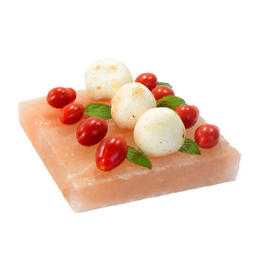 Bloque de Sal Cristalina en Oferta, Losas de Sal Natural, Artesanías, Azulejos Rosados, Sal del Himalaya para Cocinar con Soporte Metálico 30*20*5cm - Product Image 2