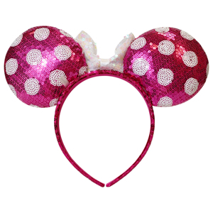 OEM/ODM Customizable Mickey Minnie <b>Mouse</b> Sequin Bow Headbands Polka Dots Hair Accessory Direct Factory Price - Product Image 3