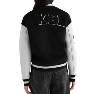 Chenille Embroidered Logo College <b>Baseball</b> <b>Jacket</b> <b>Men</b> Winter 100% Cotton Sleeve Windproof Wholesale <b>Men</b> Bomber Varsity Coated - Product Image 5