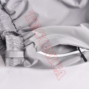 กางเกงกันหิมะสำหรับกลางแจ้งสีเทาเอวยางยืดดีไซน์ขากว้างสำหรับเล่นสกี - Product Image 5