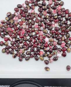 Alta calidad Natural rojo rosa Dalia turquesa suelta corte ovalado cabujón piedra preciosa para la fabricación de joyas gemas al por mayor - Product Image 3