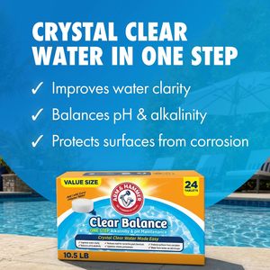 ARM & HAMMER ยาเม็ดปรับสมดุลค่าความเป็นด่างและความเป็นกรด-ด่างในสระว่ายน้ำ สำหรับรักษาค่า pH และค่าความเป็นด่าง บรรจุ 24 เม็ด - Product Image 5