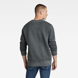 Sweat-shirt pour homme Fashion Street, délavé à l'acide, mélange de coton, polaire, surdimensionné, ample, épaules tombantes, décontracté, chaud, pull, OEM, marque privée - Product Image 3