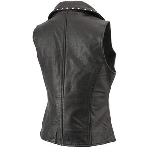 Chaleco de Cuero para Mujer, Chaqueta de Cuero PU sin Mangas, Chalecos de Cuero para Mujer, Chaqueta de Cuero sin Mangas para Mujer con Cinturón - Product Image 2