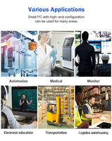 Nuevo en Tel: Mini PC Industrial sin Ventilador con Intel Core I7 10510U, DDR4, SSD de 256 GB, Soporte VESA, Barebone con Soporte para SSD/HDD, EE. UU./UE
