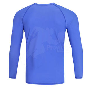 Por encargo Simple Color sólido Rash Guard Venta caliente MMA Rush Guard Ropa deportiva Rash Guards para hombres - Product Image 3