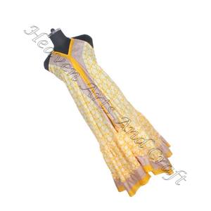 Women's Summer Boho Hippie Vintage Silk Halter <b>Dress</b> Recycled Saree Long Party Wear <b>Dress</b> for Girls - Product Image 5