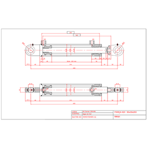 กระบอกไฮดรอลิกสำหรับรถบรรทุกขยะขนาดกะทัดรัดพร้อมปั๊ม ขนาด 60x30x200 - Product Image 1
