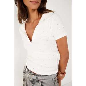 Camisa Polo con Detalle de Piedras - Product Image 3