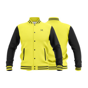 Chaqueta Varsity de Lona con Mangas de Béisbol Bordadas Personalizadas para Unisex, Primavera, Formal, Aire Libre - Product Image 4