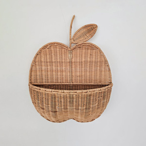 Cesta de ratán en forma de luna creciente para decoración de dormitorio infantil, cestas de pared ecológicas para niños - Product Image 3