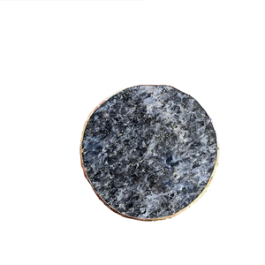 Posavasos de piedra Larvikite, posavasos de cristal curativo de piedra natural para beber con soporte de café, piedra de chakra, Protección Energética - Product Image 2