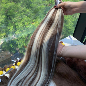 Más vendidos 100% cabello humano Remy virgen vietnamita crudo preadherido Color claro cutícula alineada estilo recto doble dibujado - Product Image 1