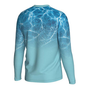 Camisetas de Pesca de Manga Larga Unisex, Camisetas de Pesca Ligeras, 100% Poliéster Transpirable, Protección Solar 50+, Sublimación Impresa - Product Image 4